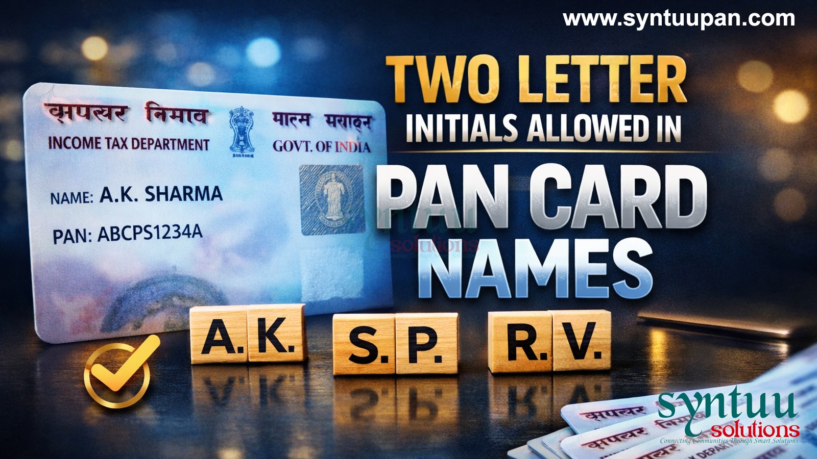 Syntuu PAN Agency (Web-A) - Apply for Instant PAN Card Center